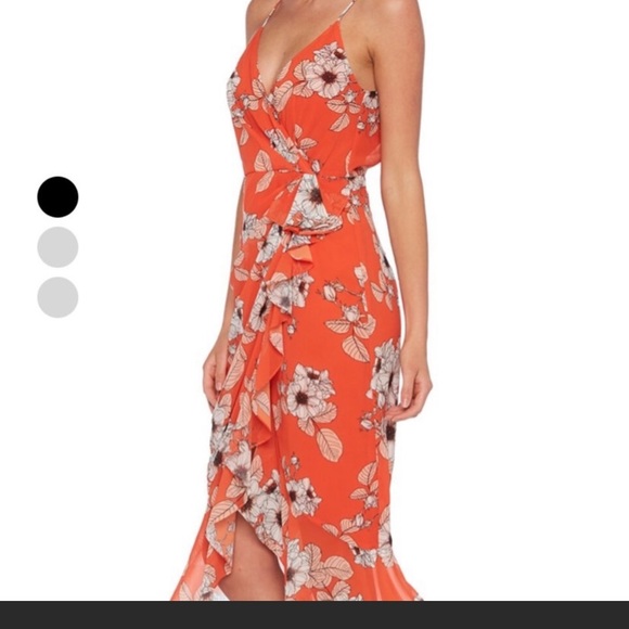Bardot orange floral dress - Picture 5 of 6